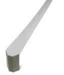 Łącznik narożny parapetu metalowego  - RAL 9010 biały