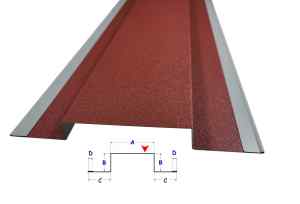 Pionowa obróbka łącząca panele elewacyjne BRH 02
