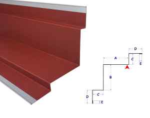 Narożnik wewnętrzny 90° do paneli elewacyjnych BRH 03