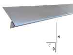 Listwa zaczepowa do paneli na rąbek tytan cynk R1_LS_TC