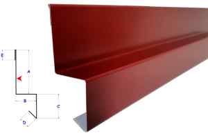 Obróbka gzymsu 90° do paneli elewacyjnych BRH