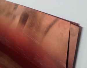 Miedź blacha płaska - 50cm x 200cm, grubość 0,55mm