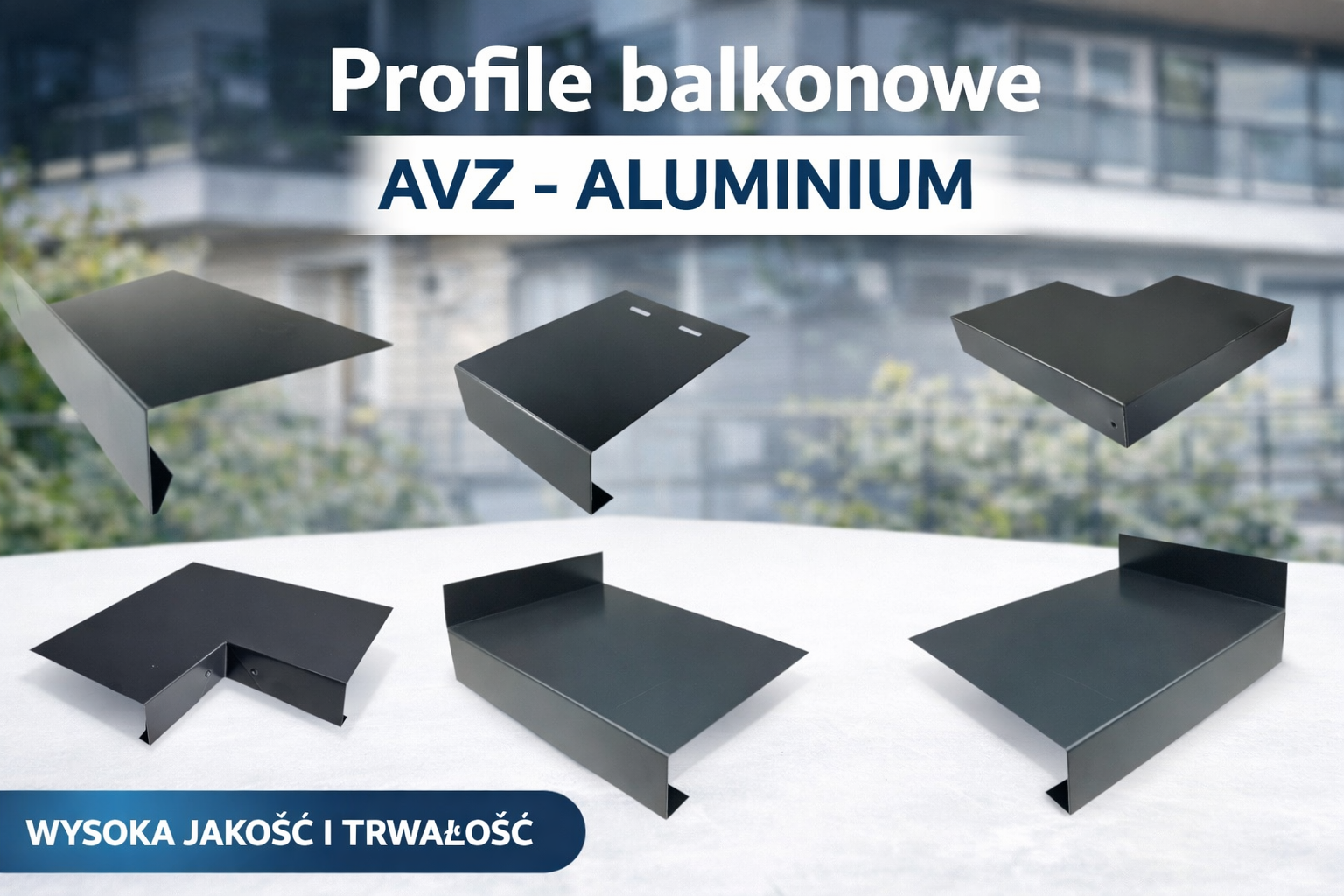 Aluminiowe profile balkonowe - Produkcja na wymiar