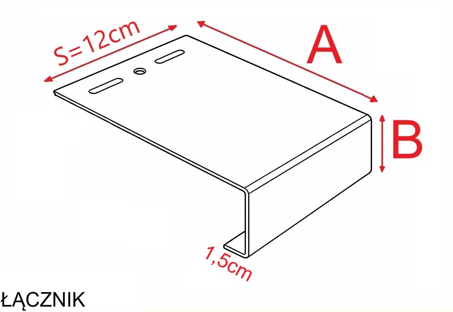 Łącznik profili balkonowych aluminiowych