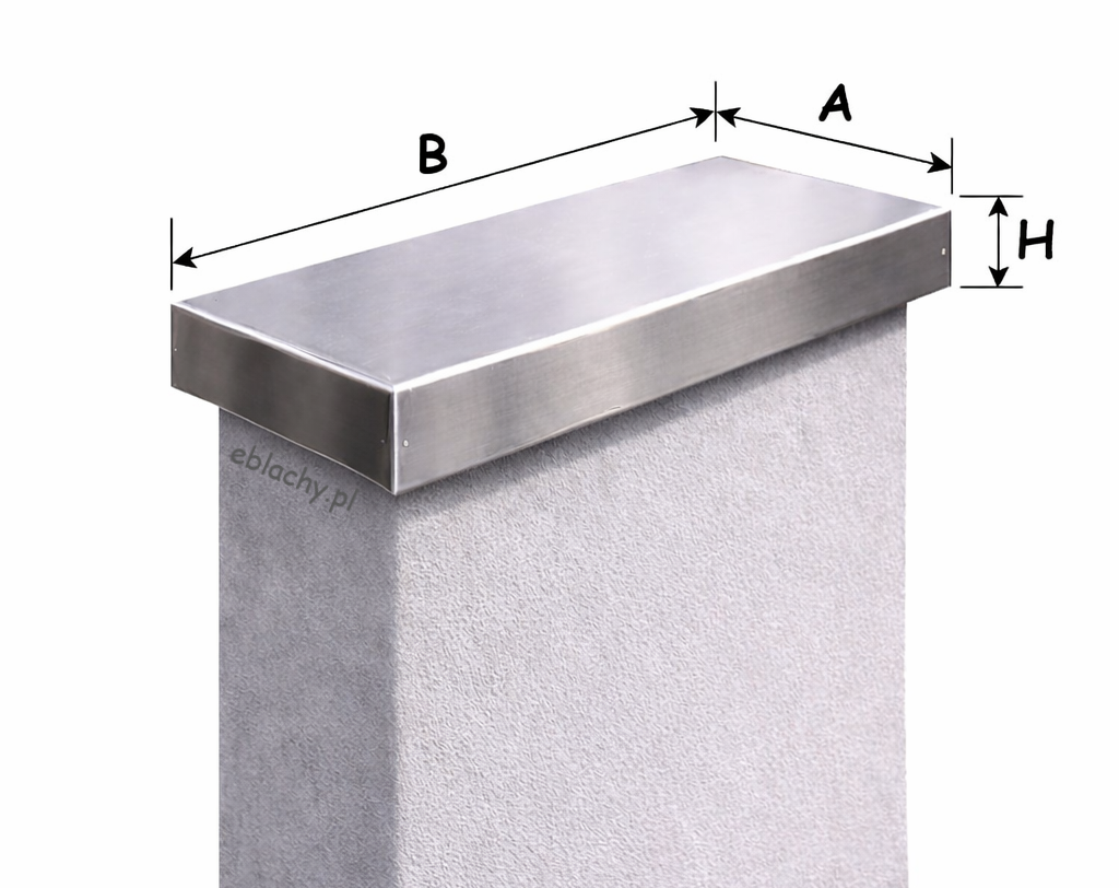 Czapa kominowa nierdzewna inox na wymiar
