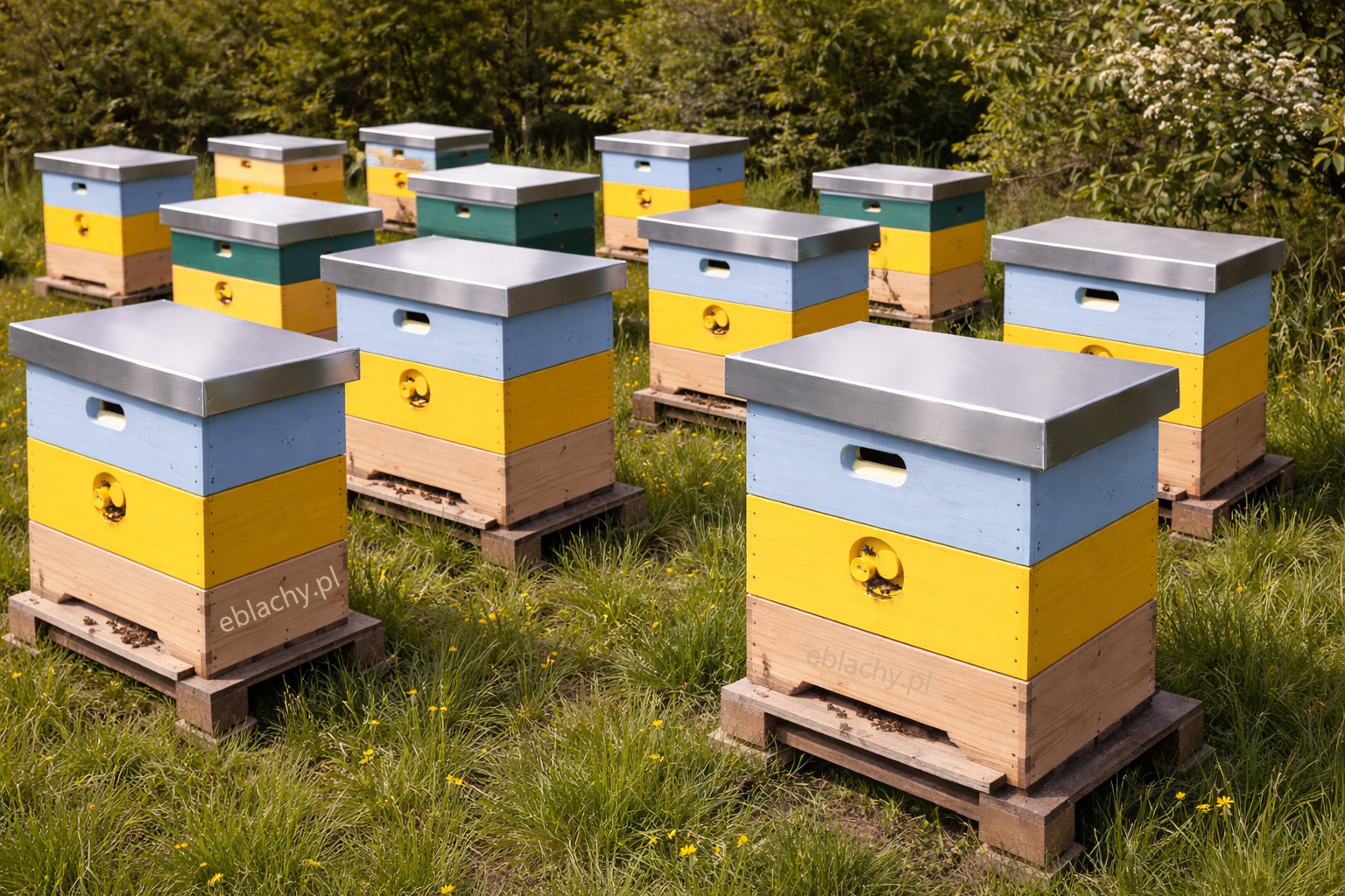 Daszek na ul pasiekę ze stali nierdzewnej kwasoodpornej