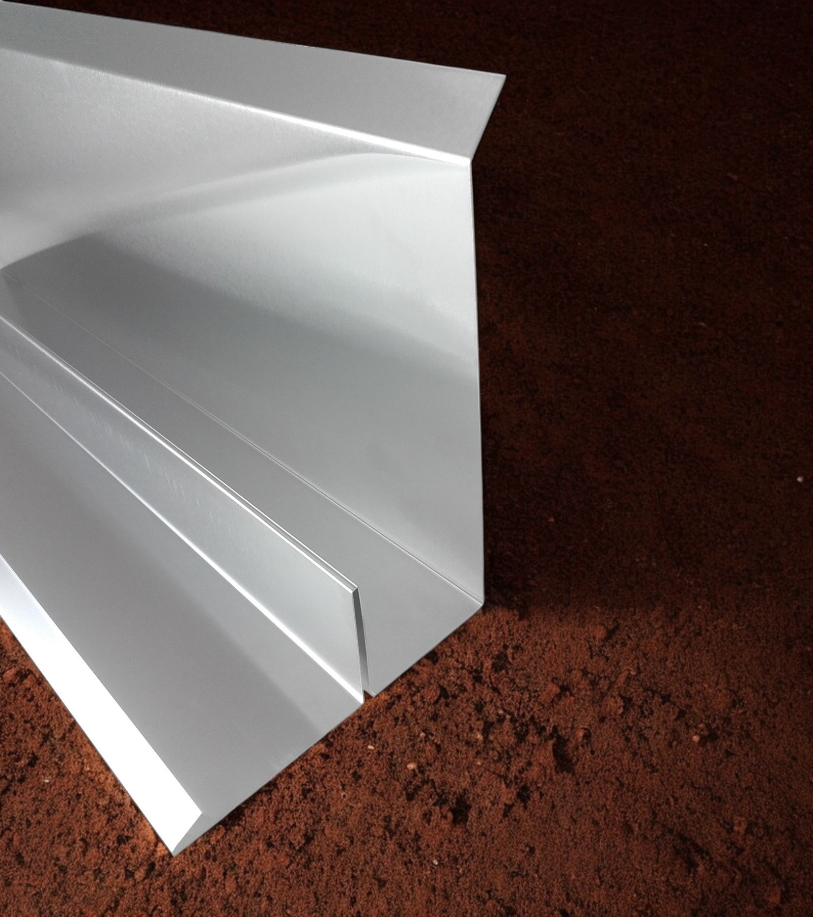 Obróbka przyścienna z felcem stal nierdzewna