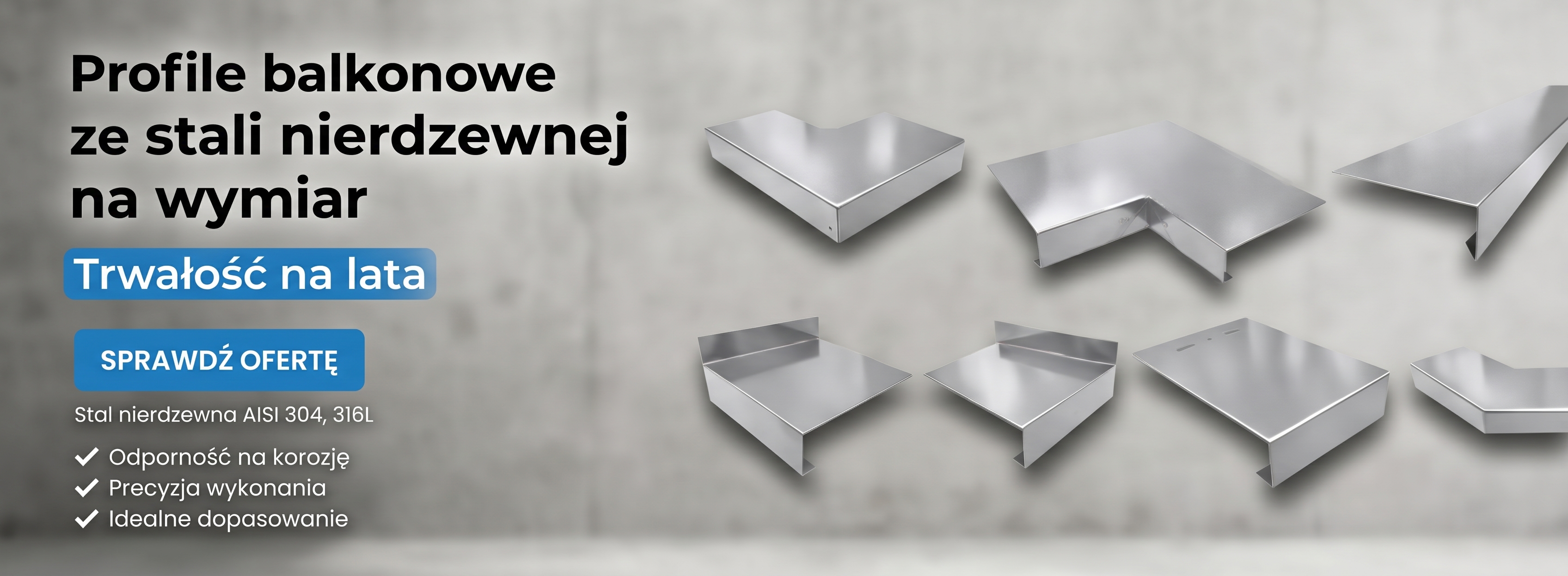 Profile balkonowe stal nierdzewna - Trwałe rozwiązanie na balkon