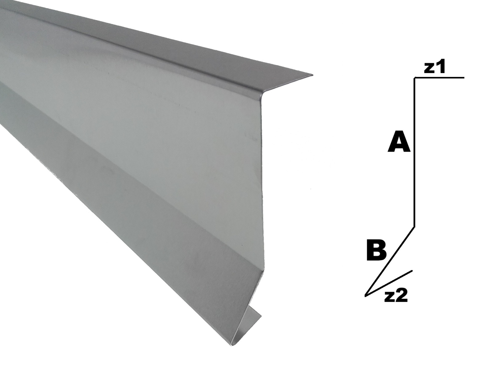 Opaska kominowa listwa przyścienna stal nierdzewna
