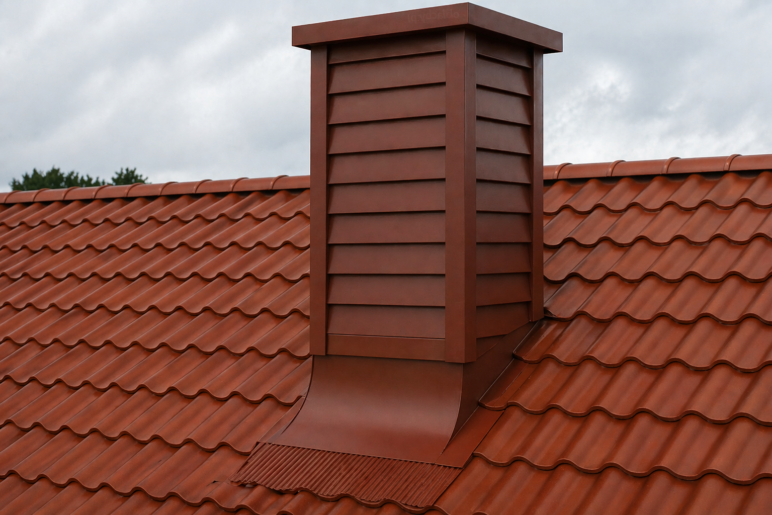 Jak uszczelnić cieknący komin? Obróbka komina blachą