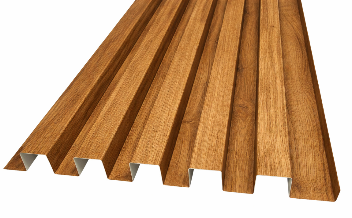 Pionowe lamele drewnopodobne na elewację domu