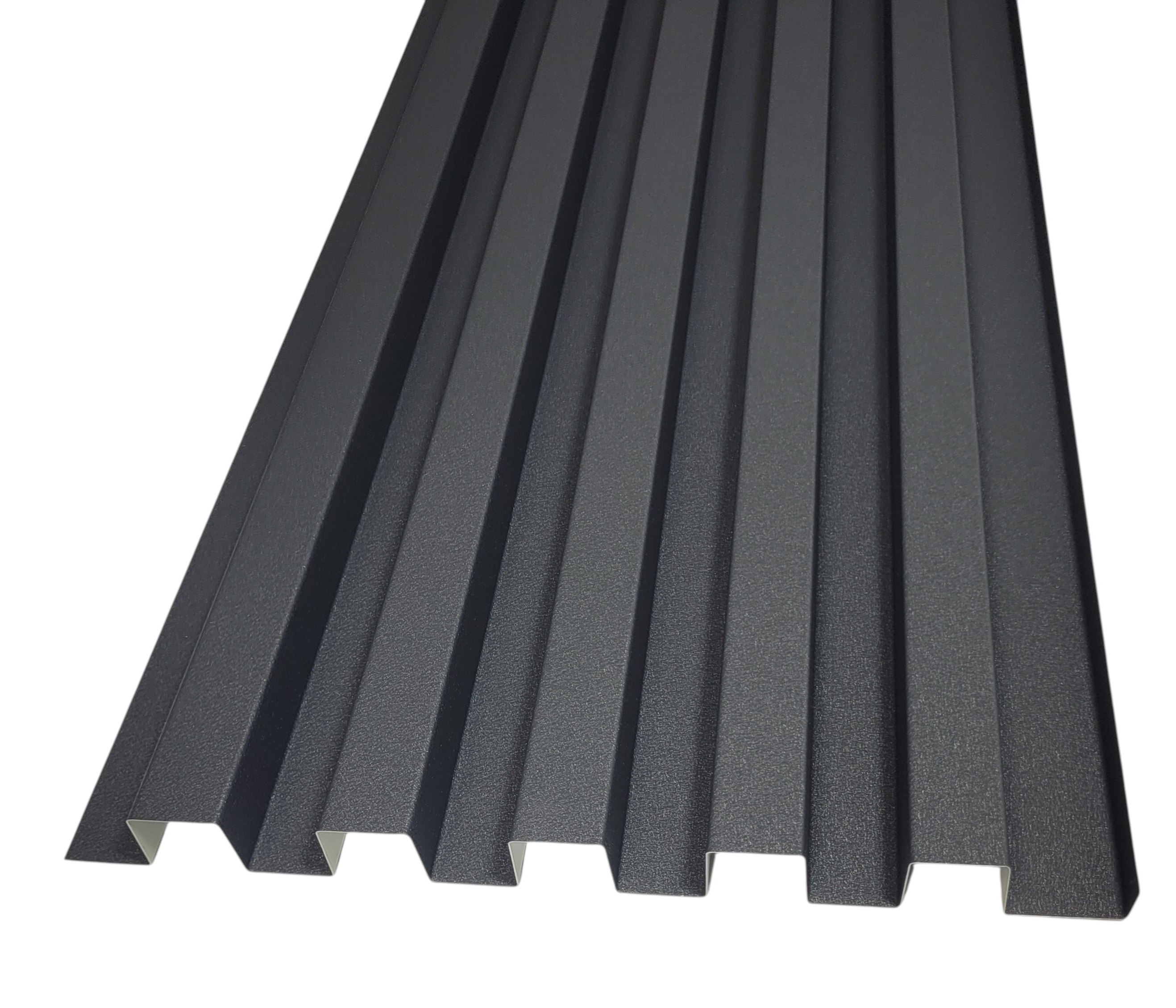 Nowoczesne pionowe lamele na elewację - Deseczki z blachy