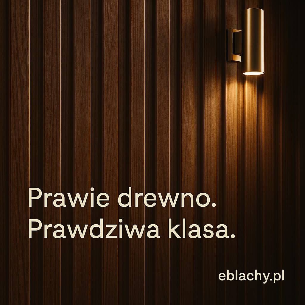 Drewnopodobne lamelki elewacyjne ścienne