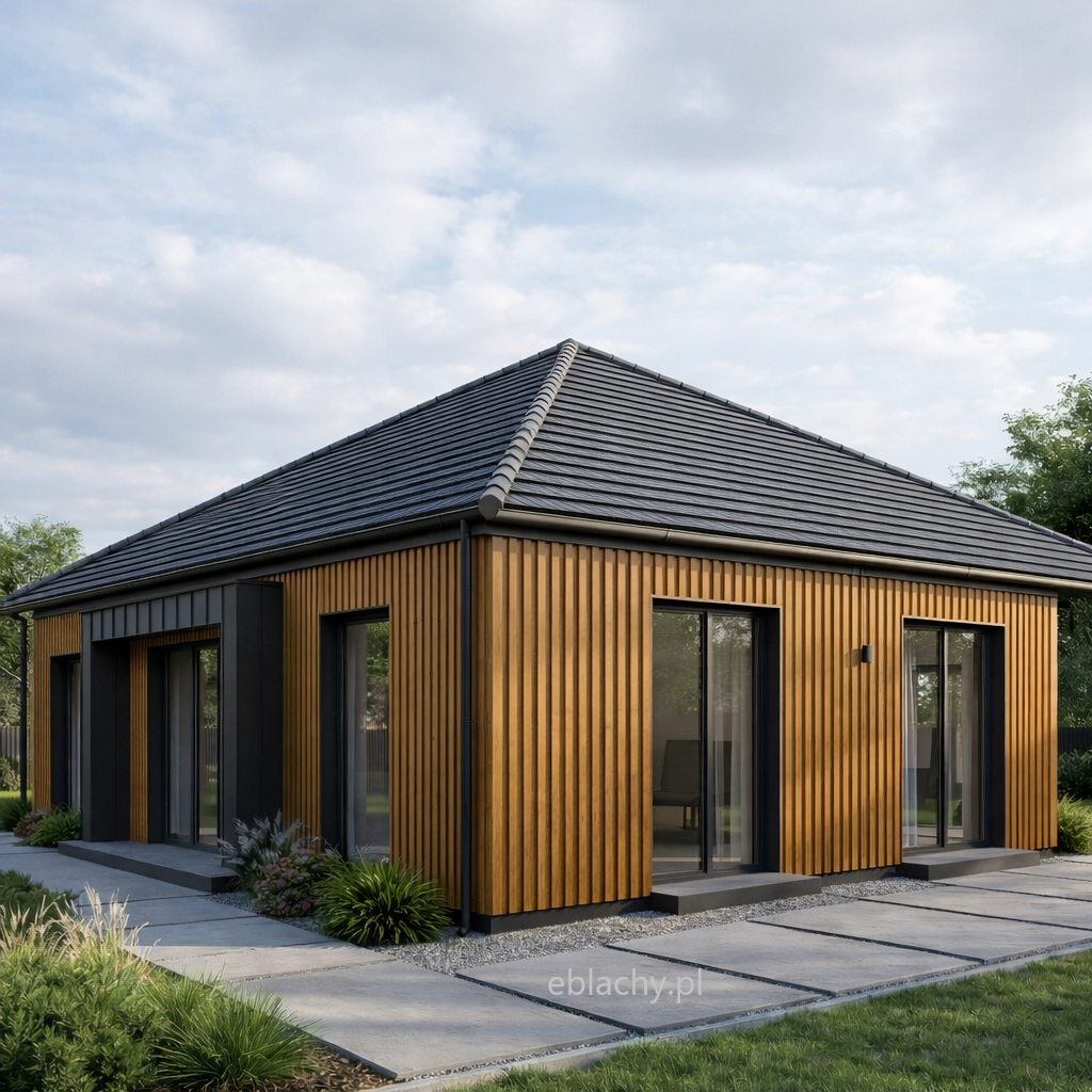 Lamele elewacyjne na ścianę fasadę  z blachy nowoczesny design