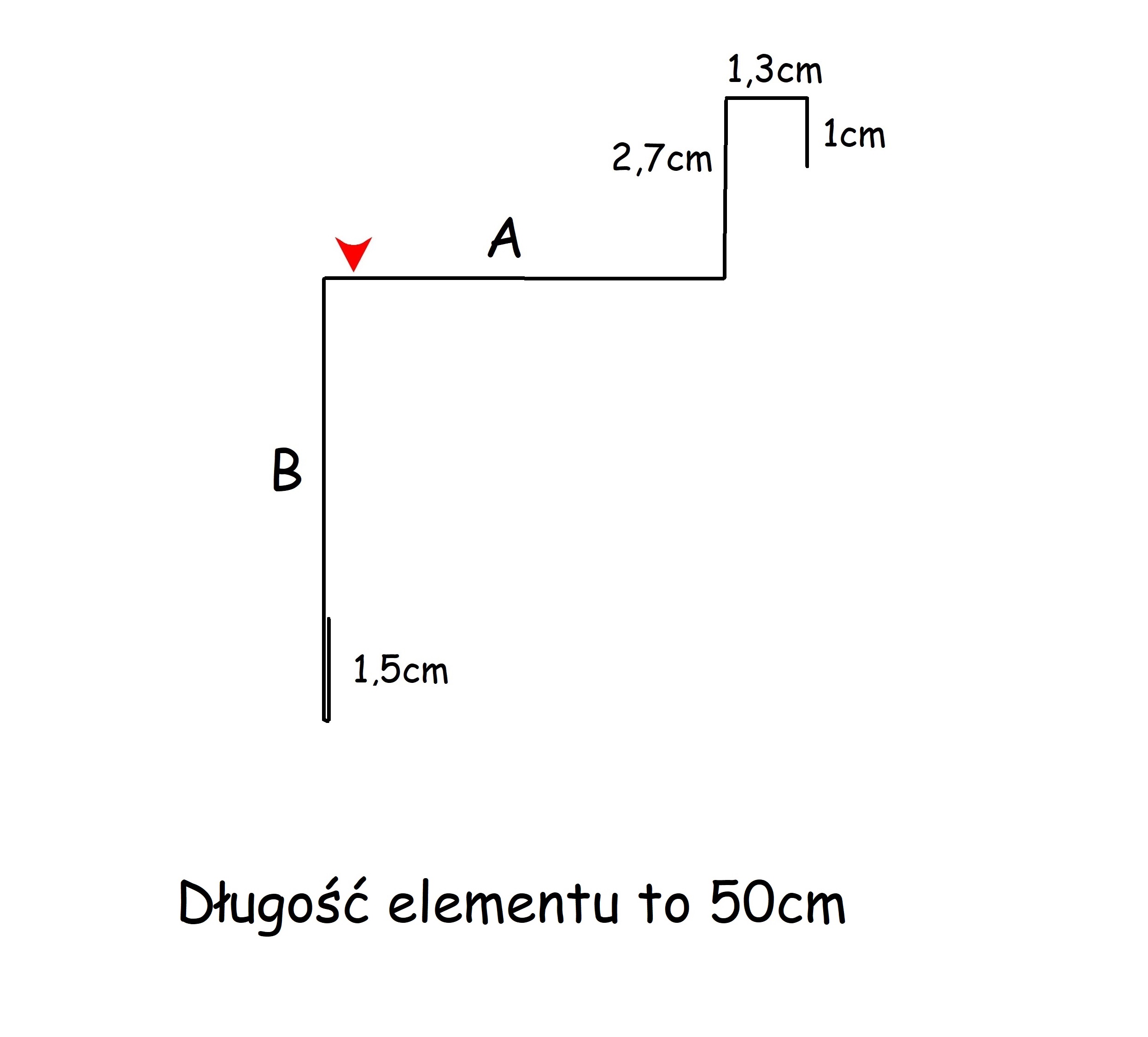 Narożnik rąbka lewy