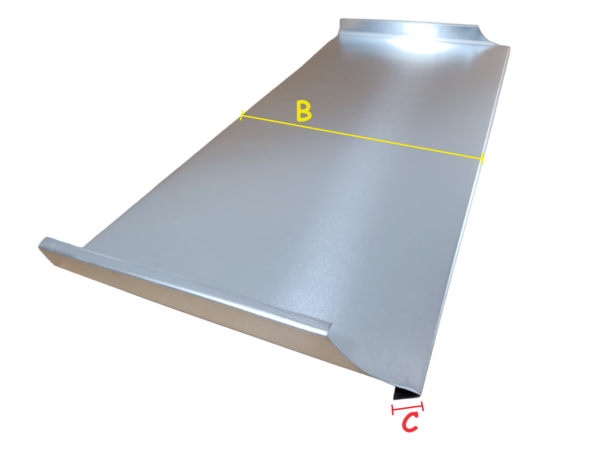 Element deski czołowej tytan cynk na rąbek