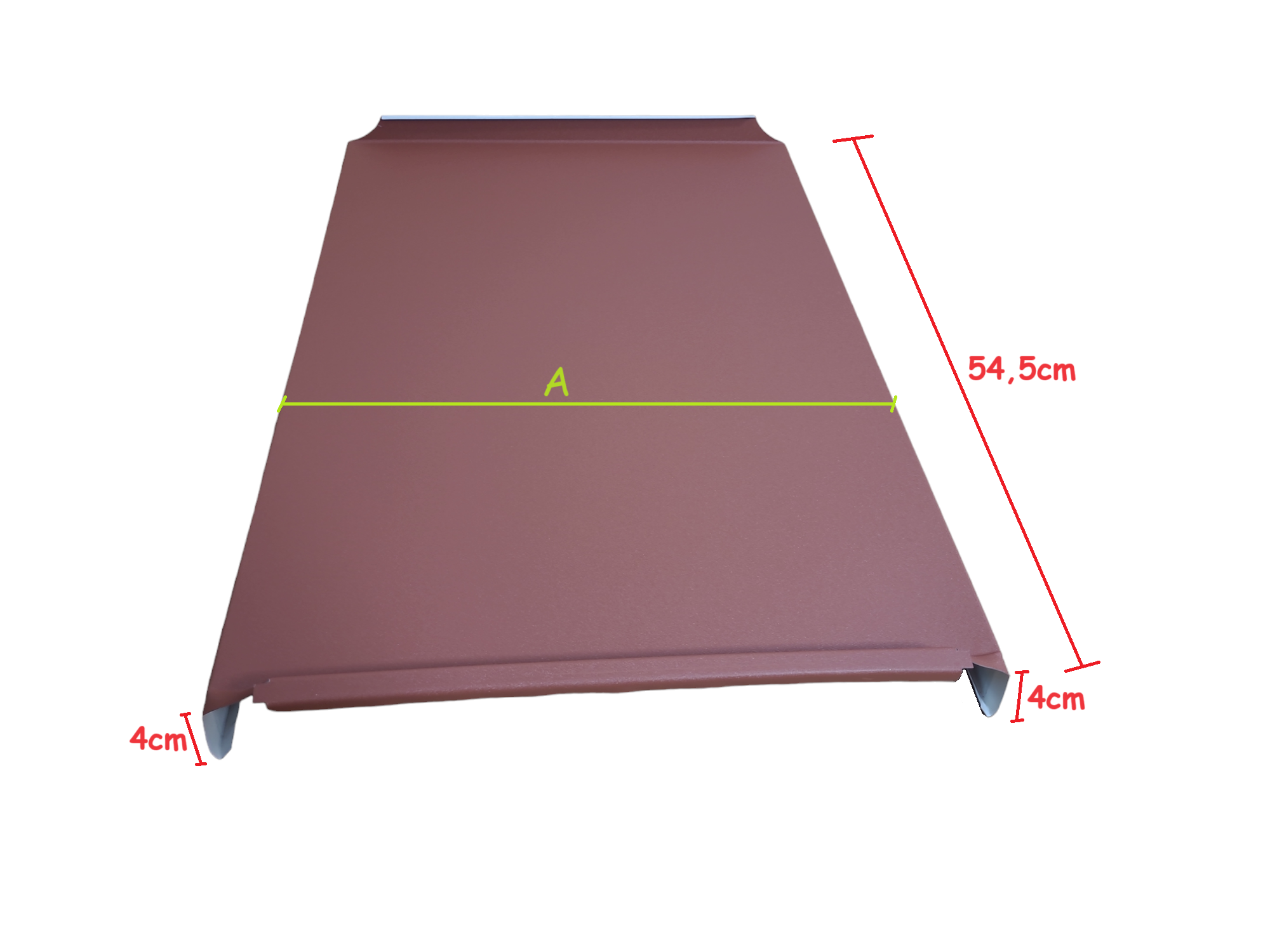 Panele na rąbek - attyka stal