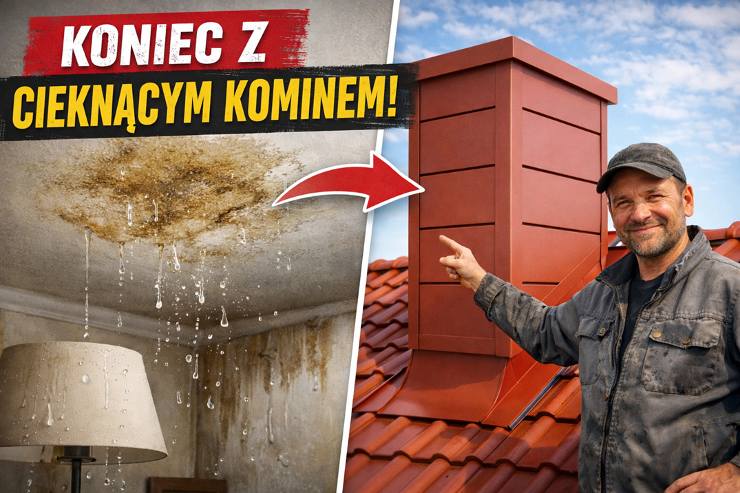 Jak uszczelnić komin na dachu - Opierzenie komina na wymiar