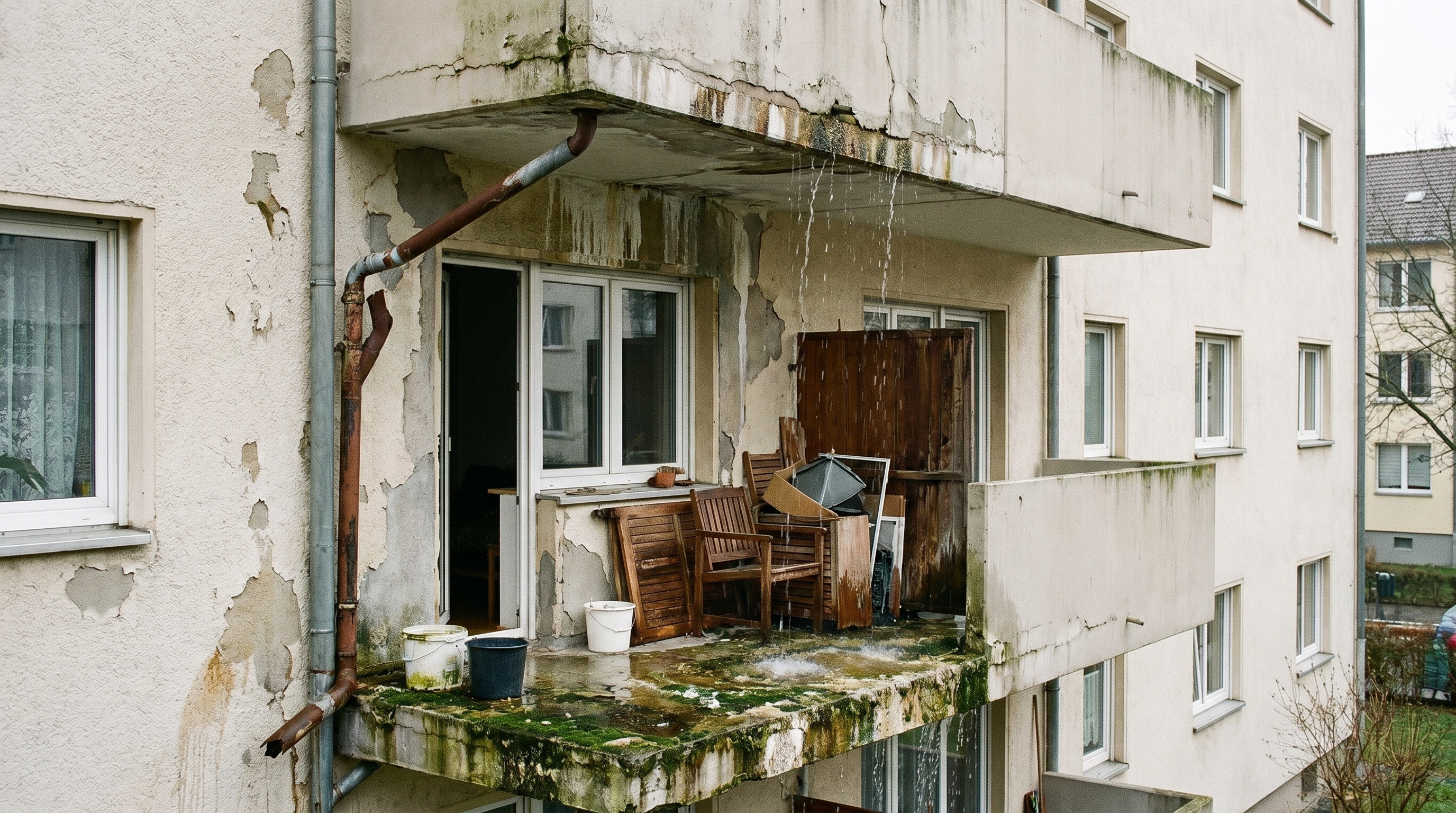 Jak uszczelnić cieknący balkon - Problem z balkonem - Przeciek kapie