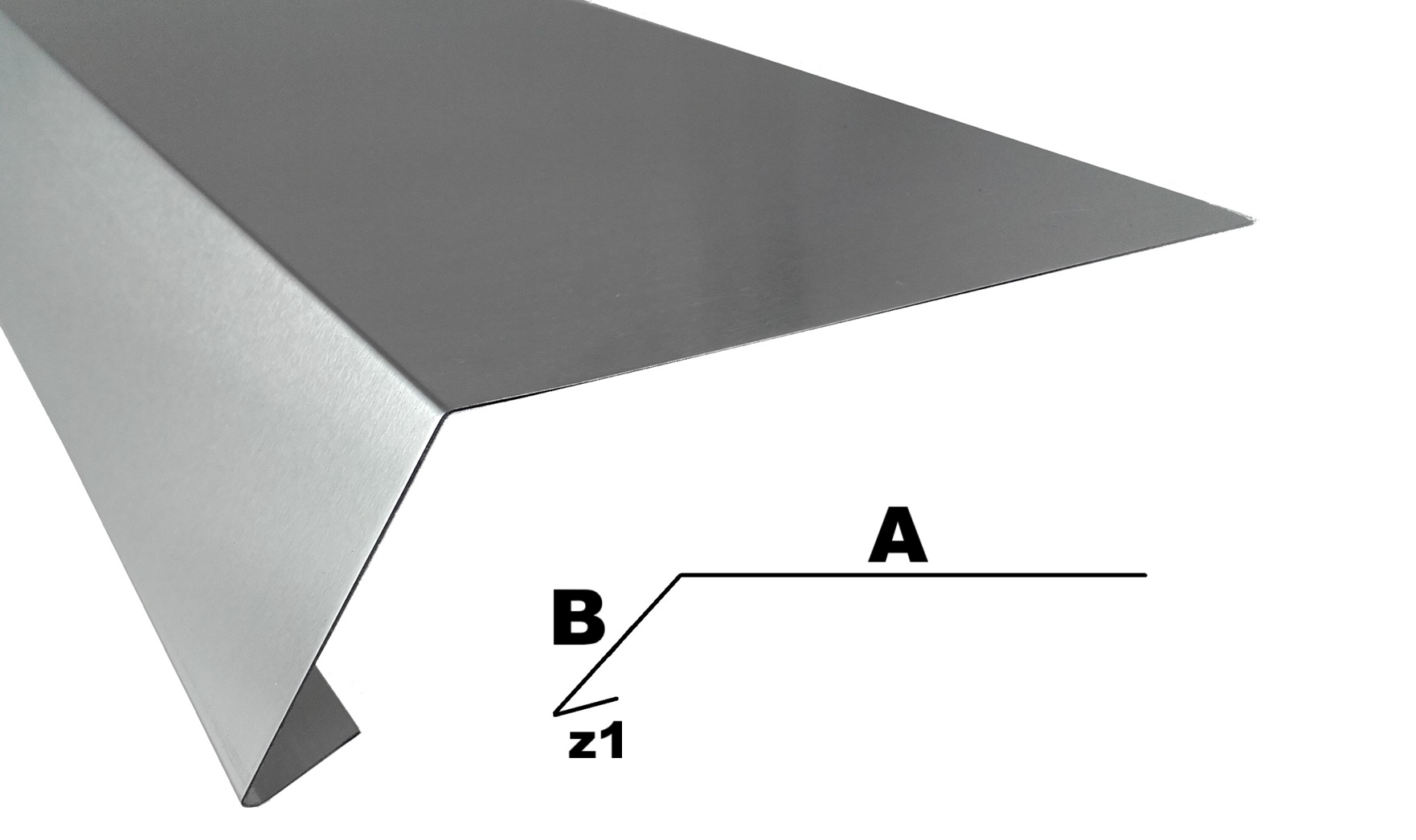 Pas nadrynnowy na dach skośny tytan cynk