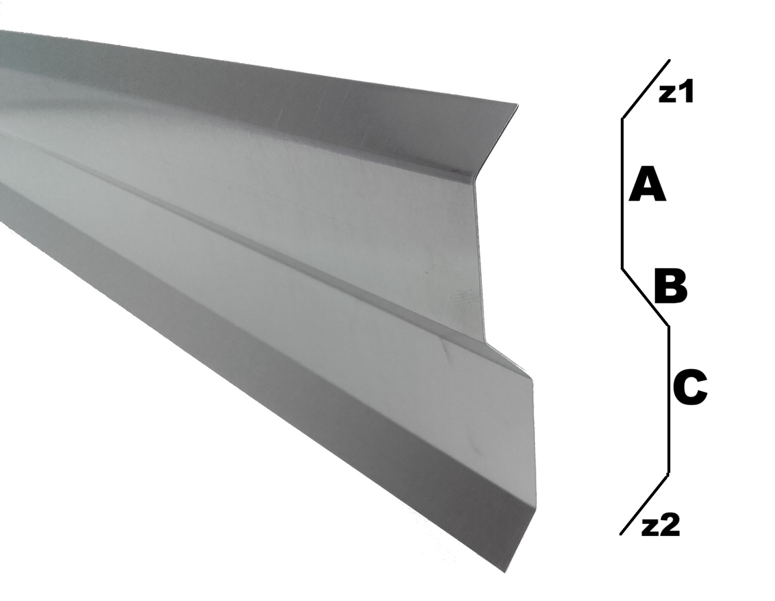 Listwa dociskowa kominowa opaska tytan cynk