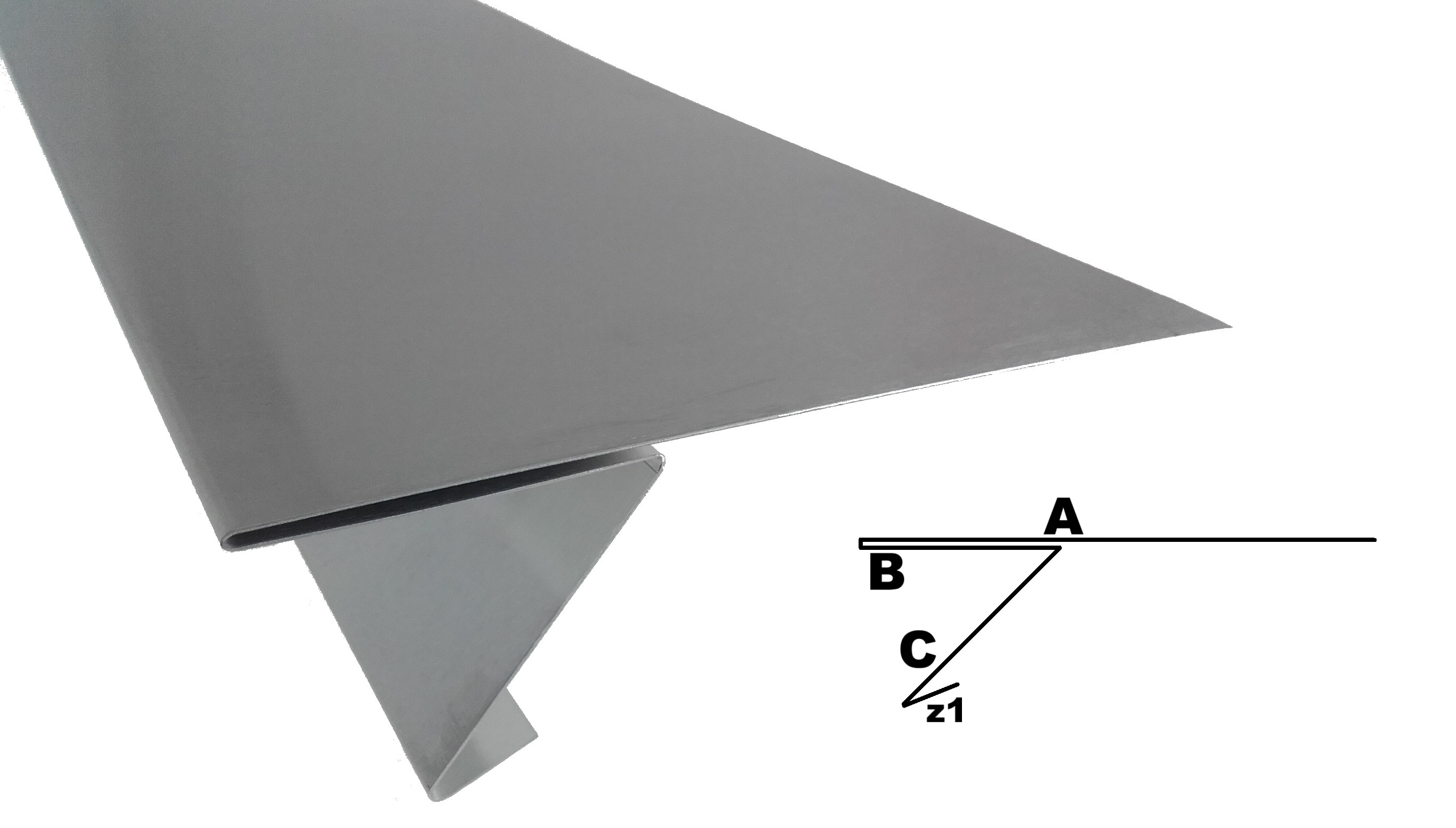 Pas nadrynnowy pod rąbek tytan cynk