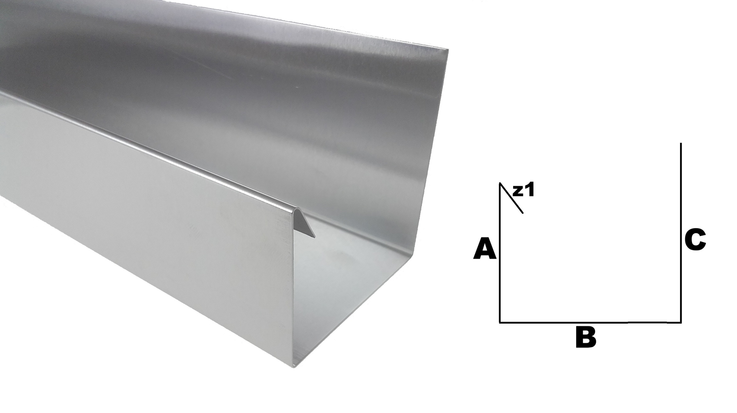 Rynna czołowa tytan cynk